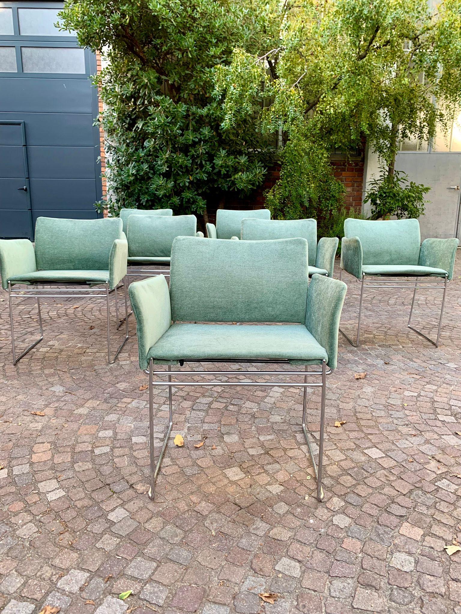 Mid-Century Modern Ensemble de sept chaises Maja par Kazuhide Takahama pour Cassina, années 1960, Italie en vente