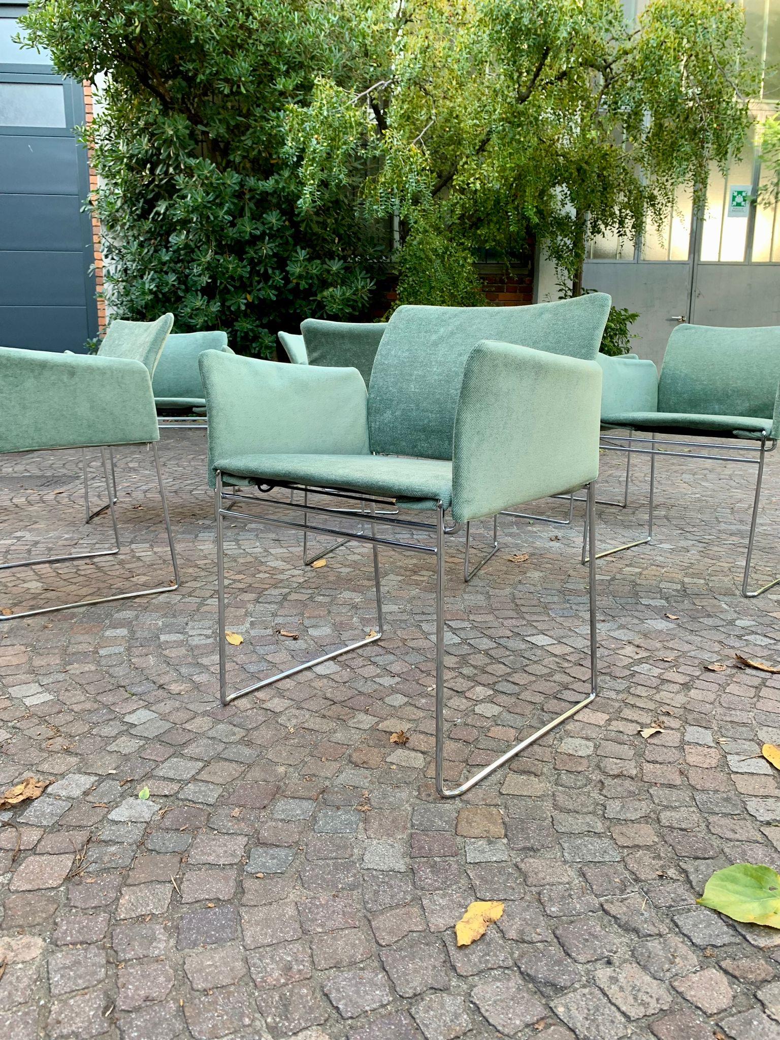 Ensemble de sept chaises Maja par Kazuhide Takahama pour Cassina, années 1960, Italie en vente 1