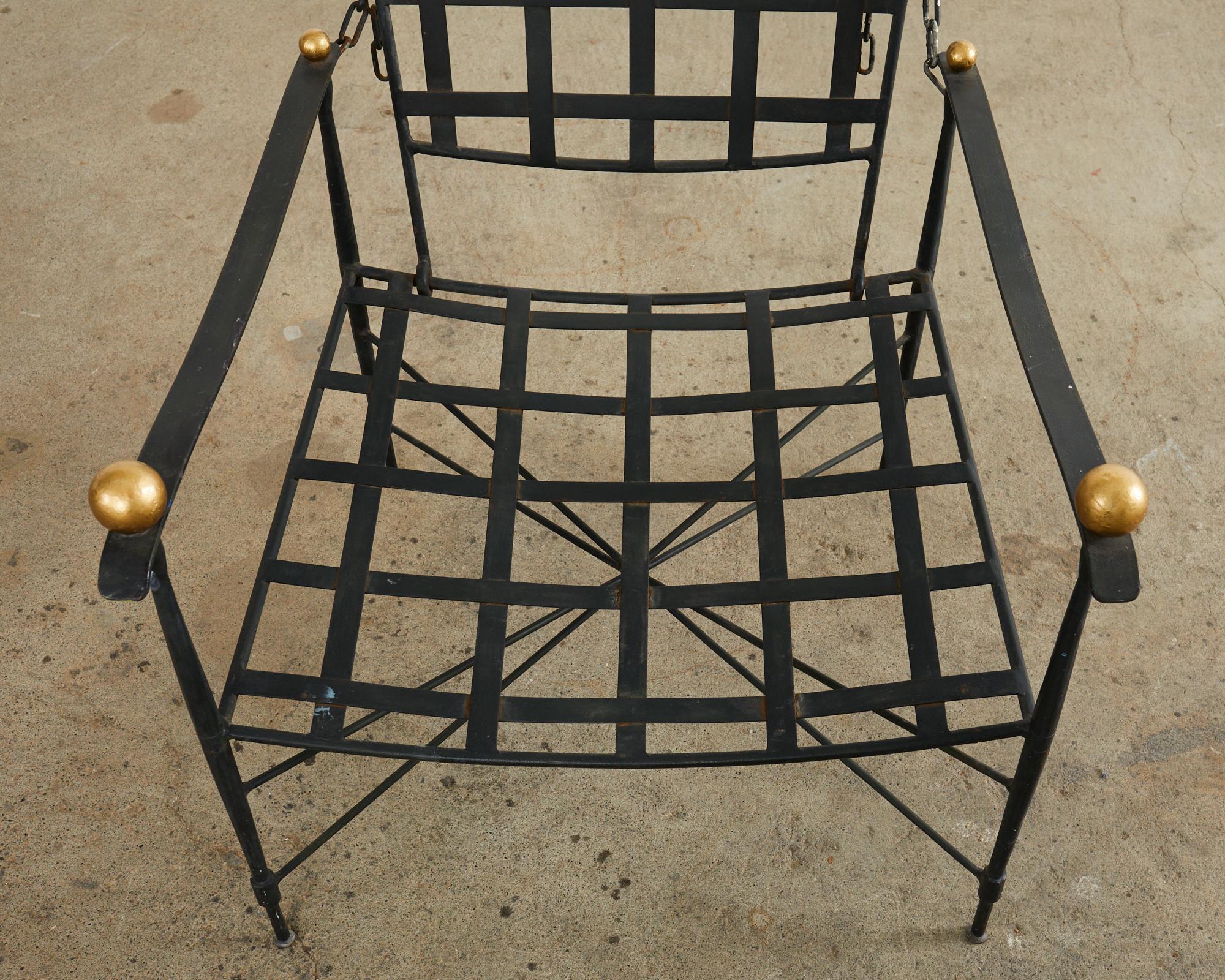 Ensemble de sept chaises longues et repose-pieds Mario Papperzini pour Salterini Garden en vente 8