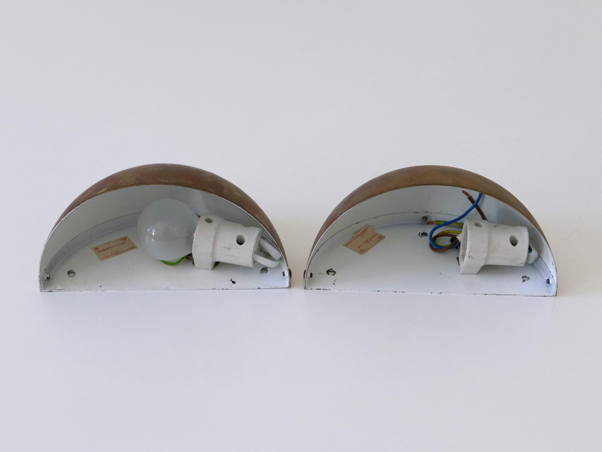 Set of Seven Mid-Century Sconces or Wall Lights by Bankamp Leuchten Germany For Sale 13