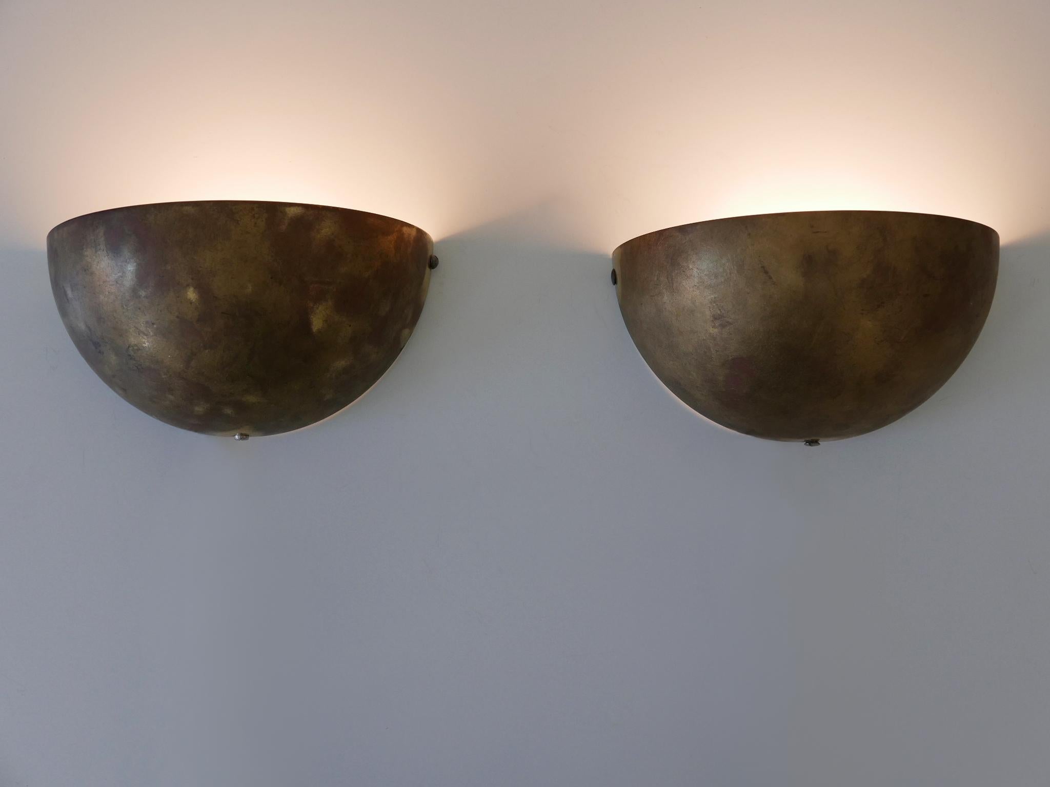 Set of Seven Mid-Century Sconces or Wall Lights by Bankamp Leuchten Germany In Good Condition For Sale In Munich, DE