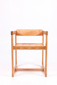 Conjunto de siete sillones de pino macizo de mediados de siglo, Edvin Helseth, años 60