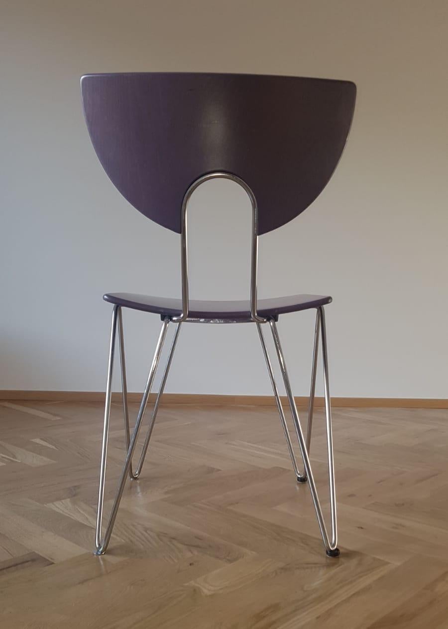 Mid-Century Modern Ensemble de six chaises Mikado 1800 conçues par Walter Leeman pour Kusch+Co:: 1970 en vente