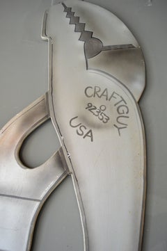 Set of Seven Monumental Hand-Painted Tools