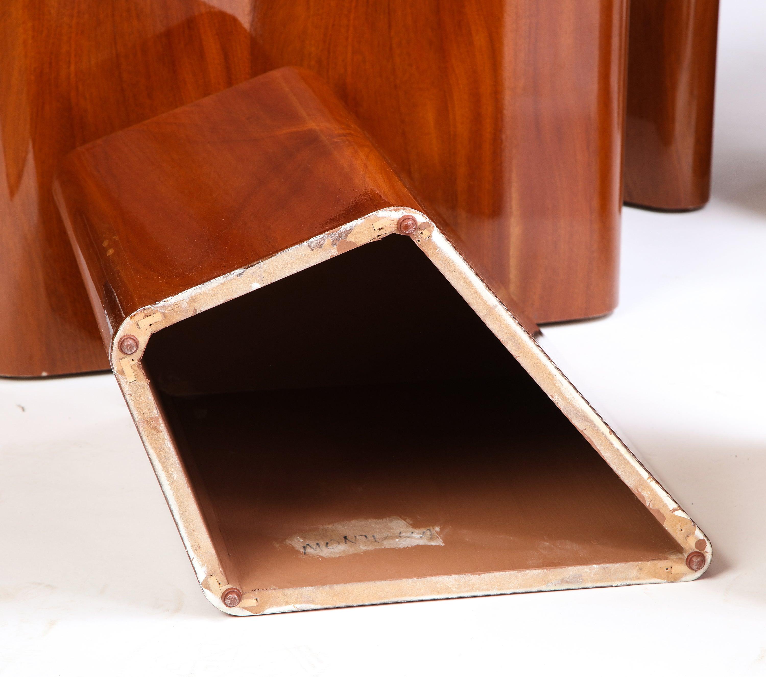 Set of Seven Petal-Form Side Tables, Designed by Juan Montoya, Modern 9
