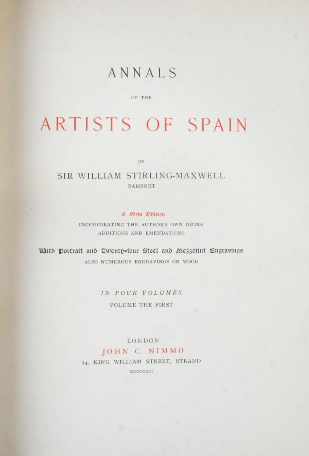 Set of Six The Works of Sir Wm Stirling Maxwell, Ltd #178/250 For Sale 5