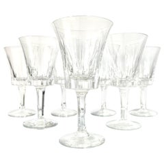 Set of Seven Vintage Crystal Wine Glasses by Gorham, c. 1970