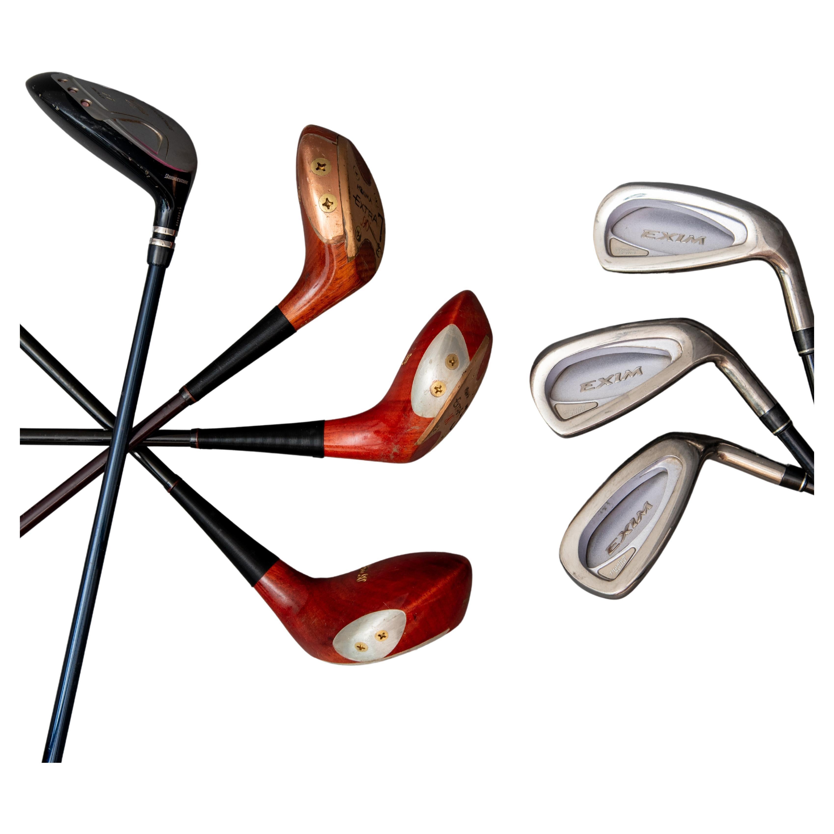 Vintage Golf Clubs with Bags  Vintage golf clubs, Golf bags, Golf