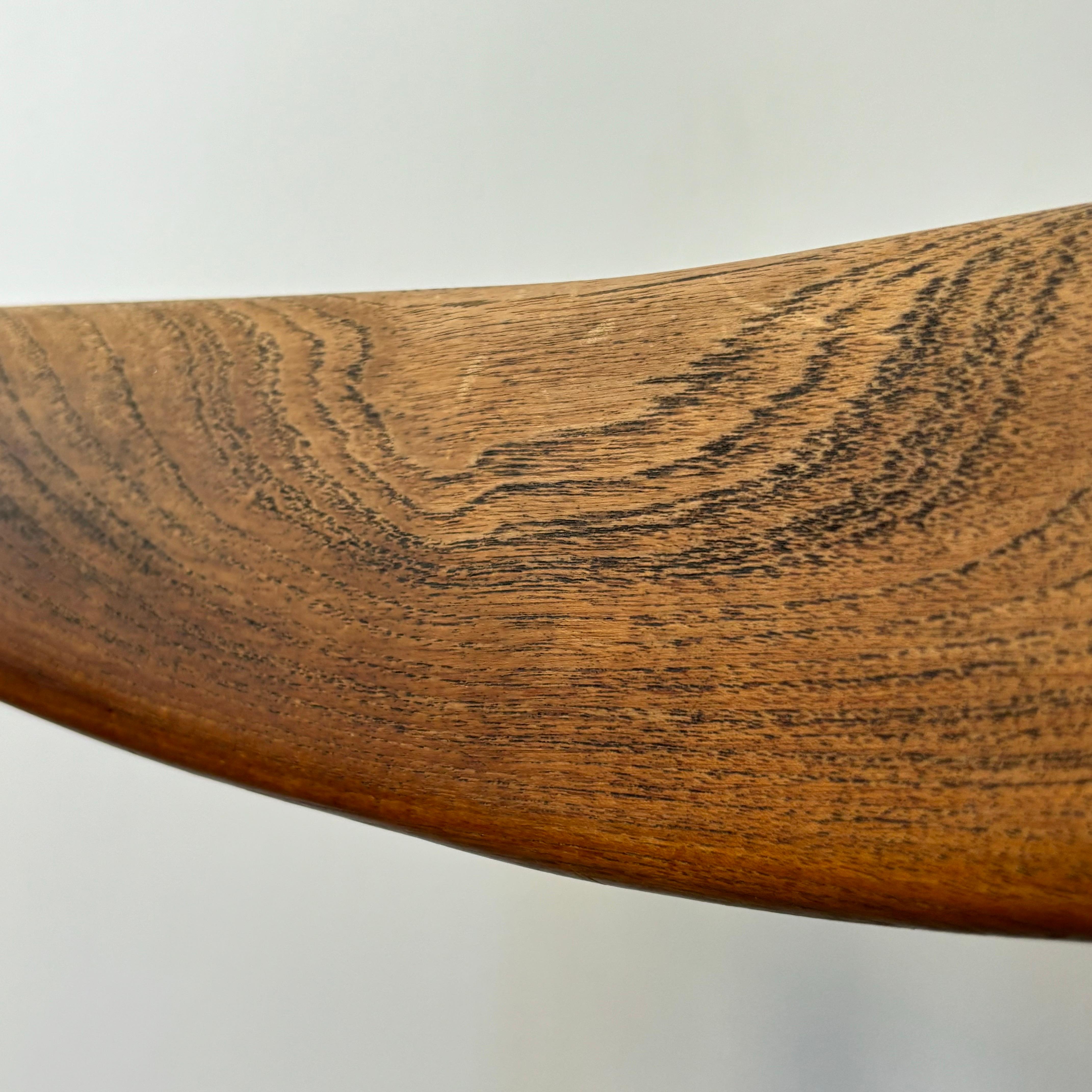 Set di sette sedie da pranzo 'W2' di Hans Wegner per C.M Madsen, Danimarca, anni '50. in vendita 6