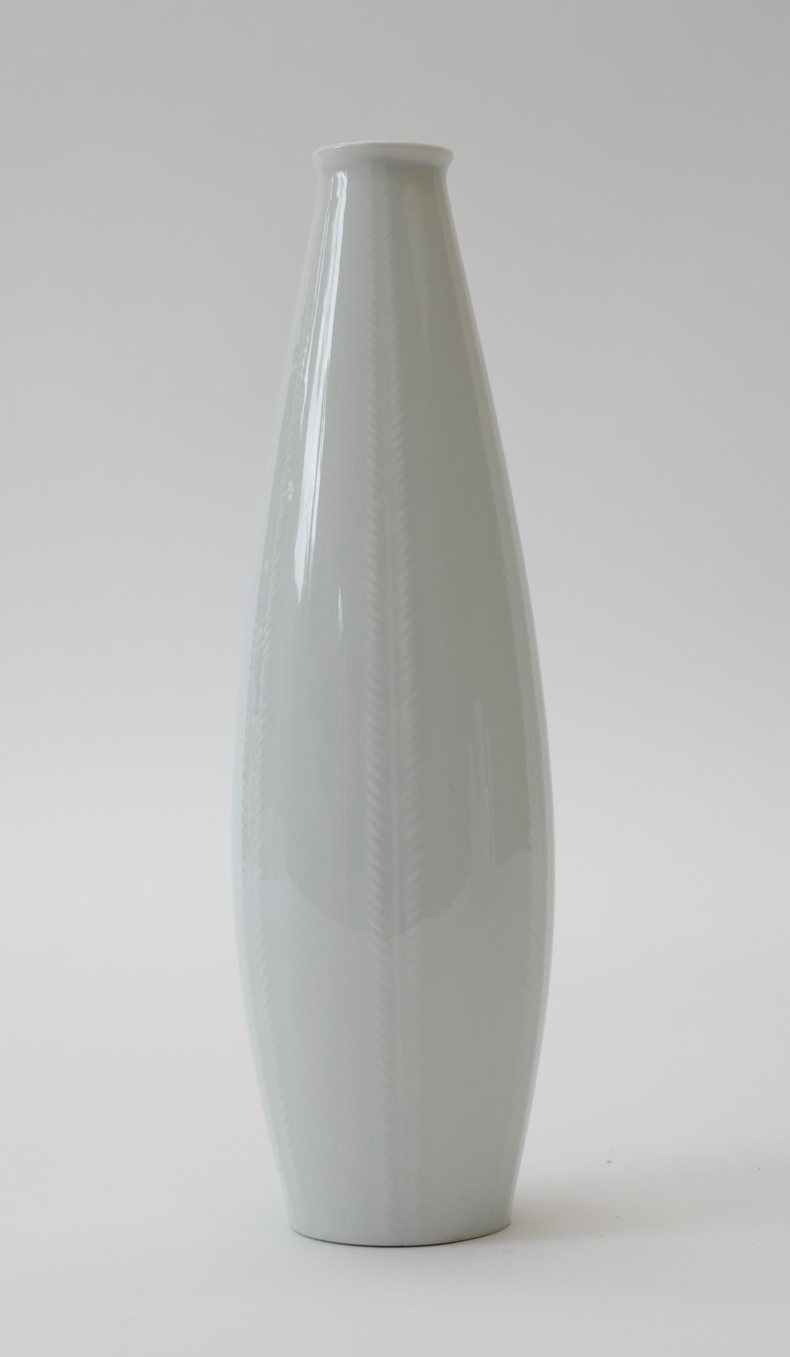 Set of Seven White Porcelain Vases, Germany,  1970s In Good Condition In London, GB