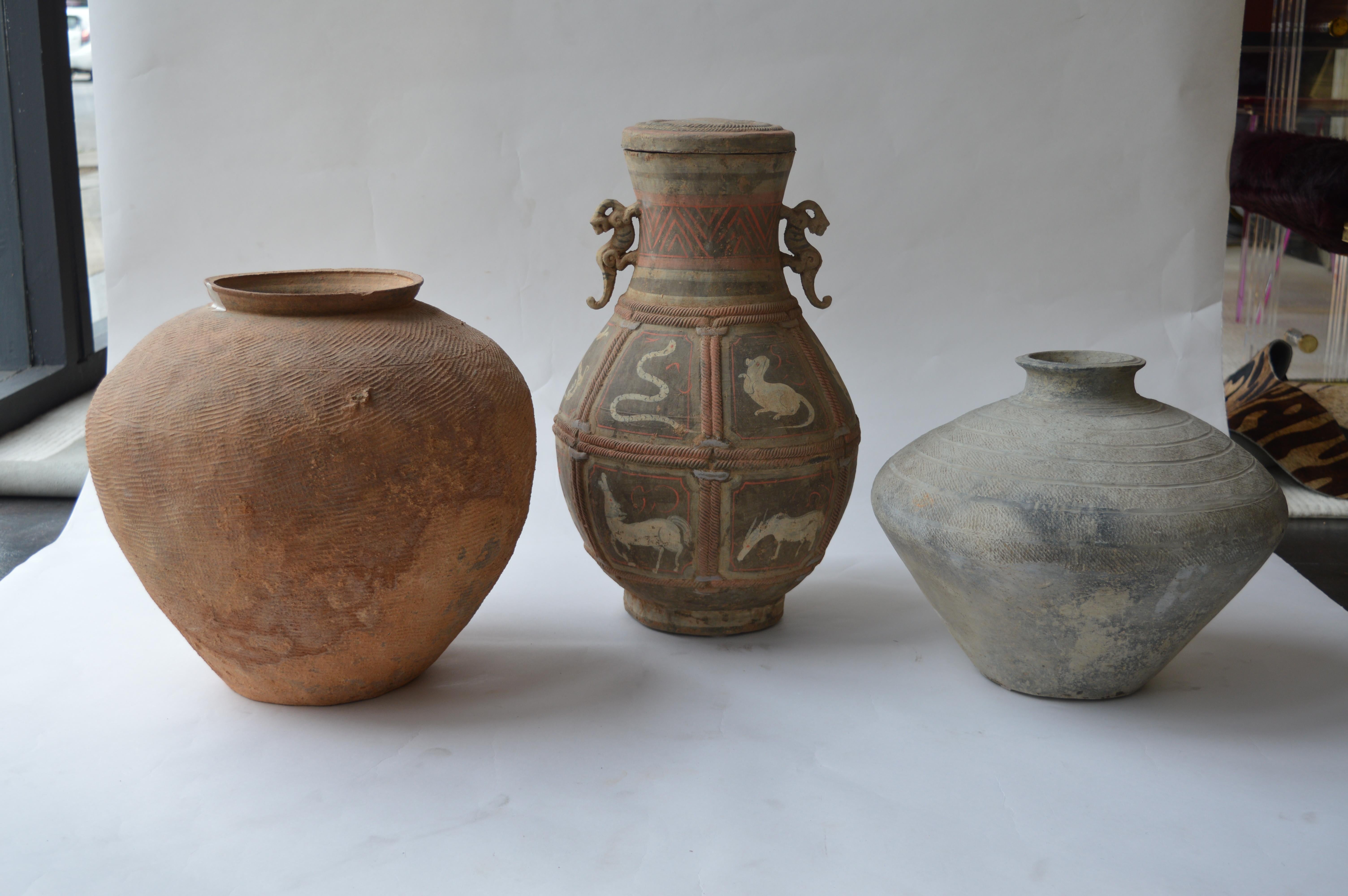 A variety of seven Zhou dynasty vases. Dated 500-300 B.C.