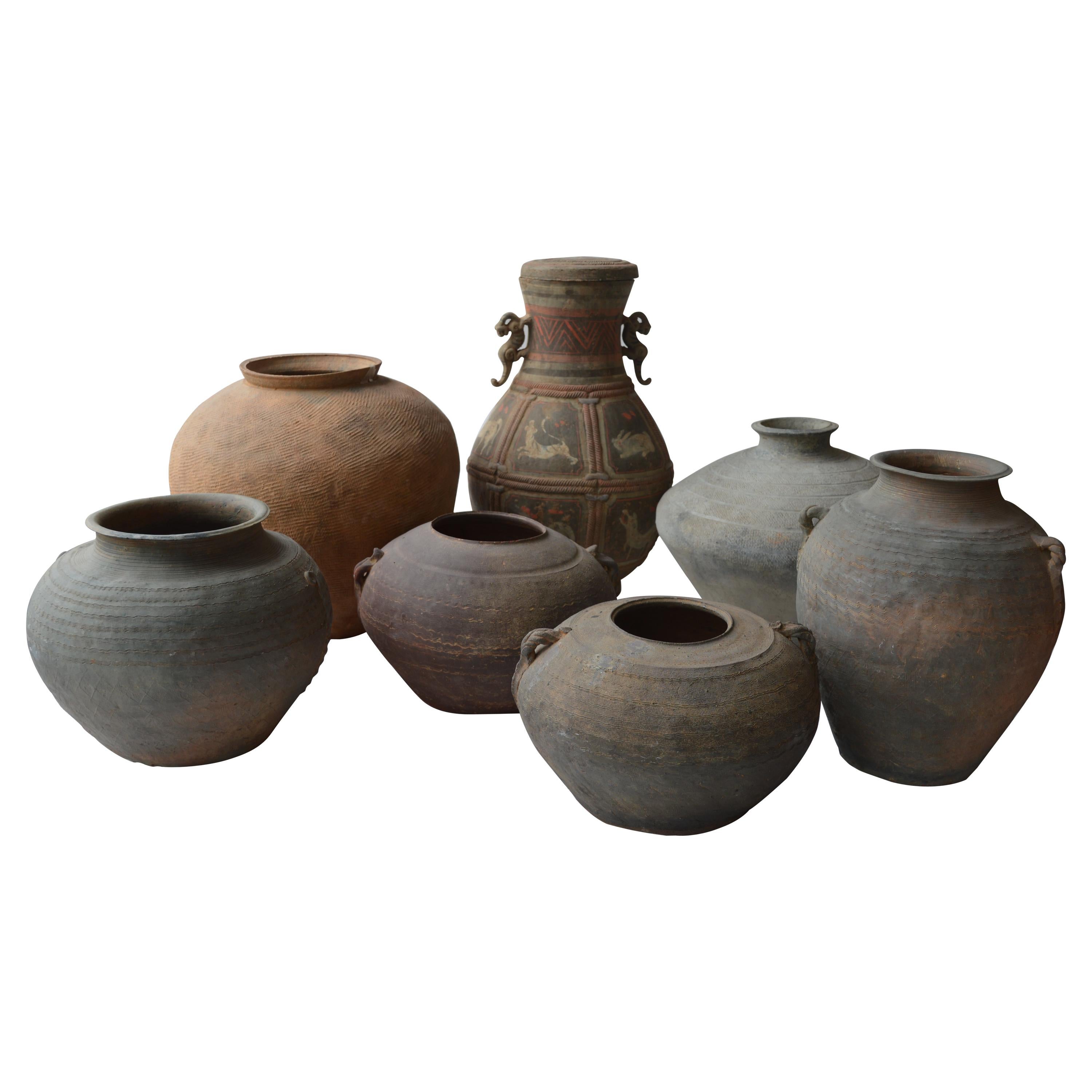 Set of Seven Zhou Dynasty Vases