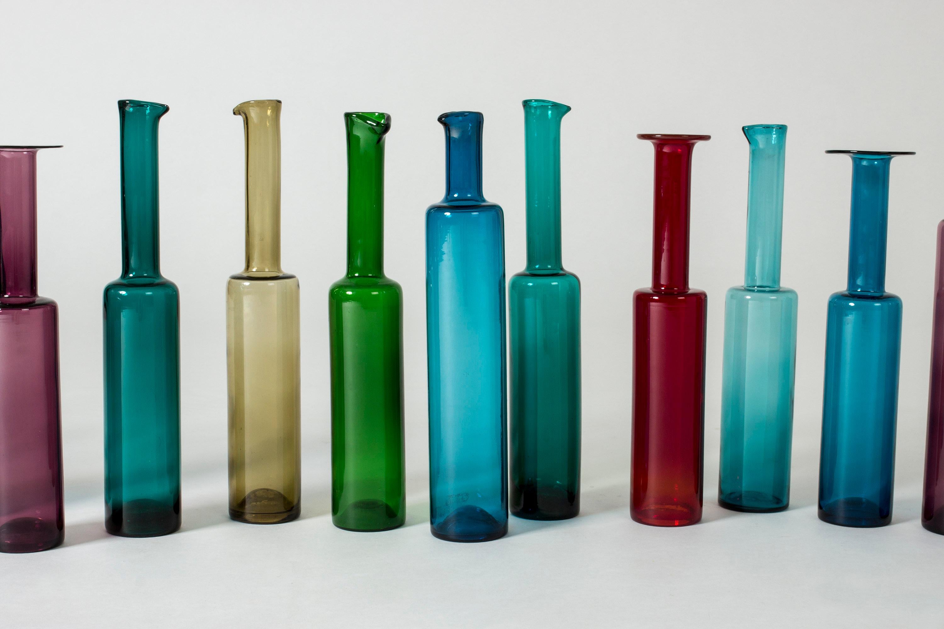 Set of Seventeen Glass Bottles by Nanny Still In Good Condition In Stockholm, SE