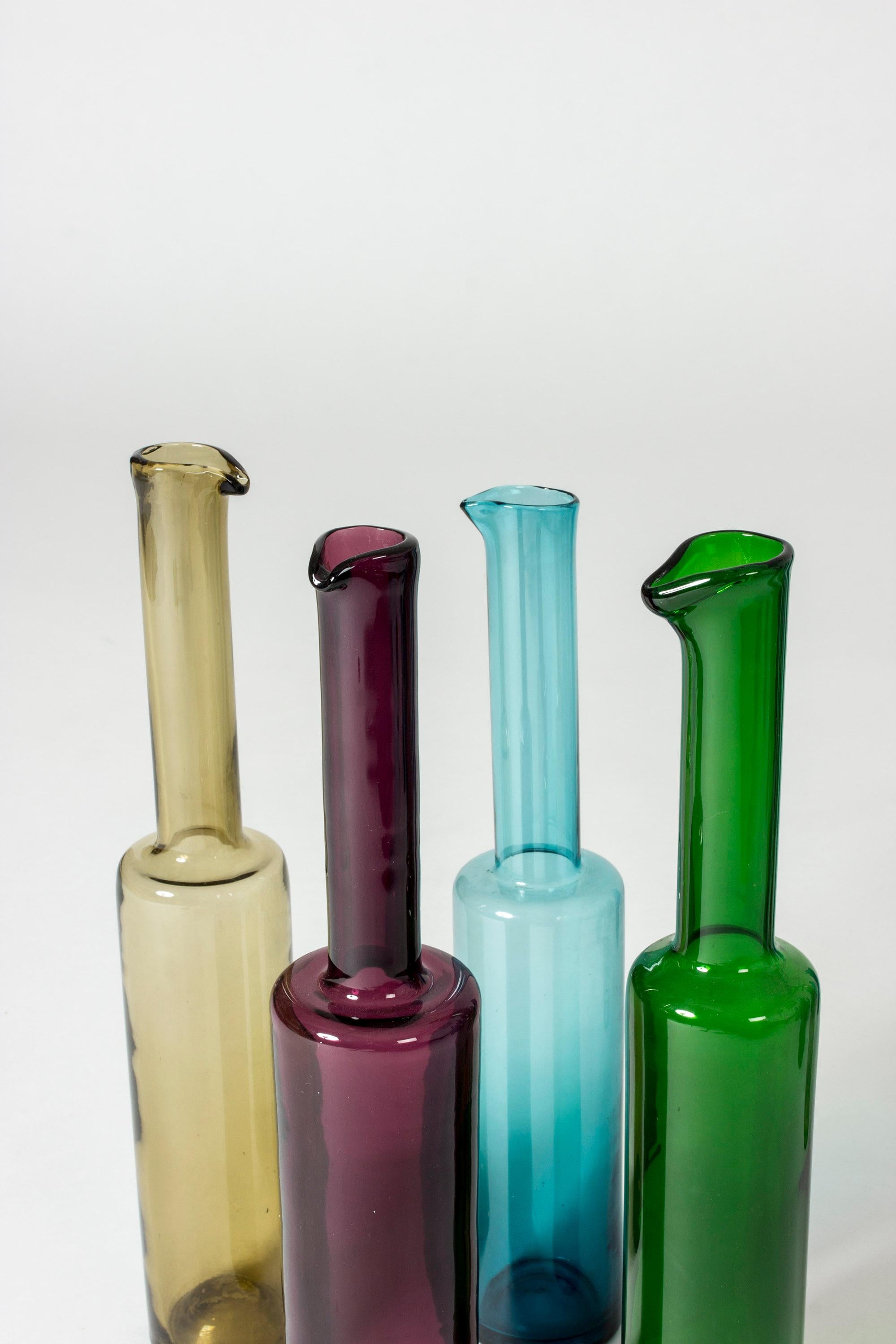 Set of Seventeen Glass Bottles by Nanny Still 2