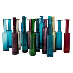 Set of Seventeen Glass Bottles by Nanny Still