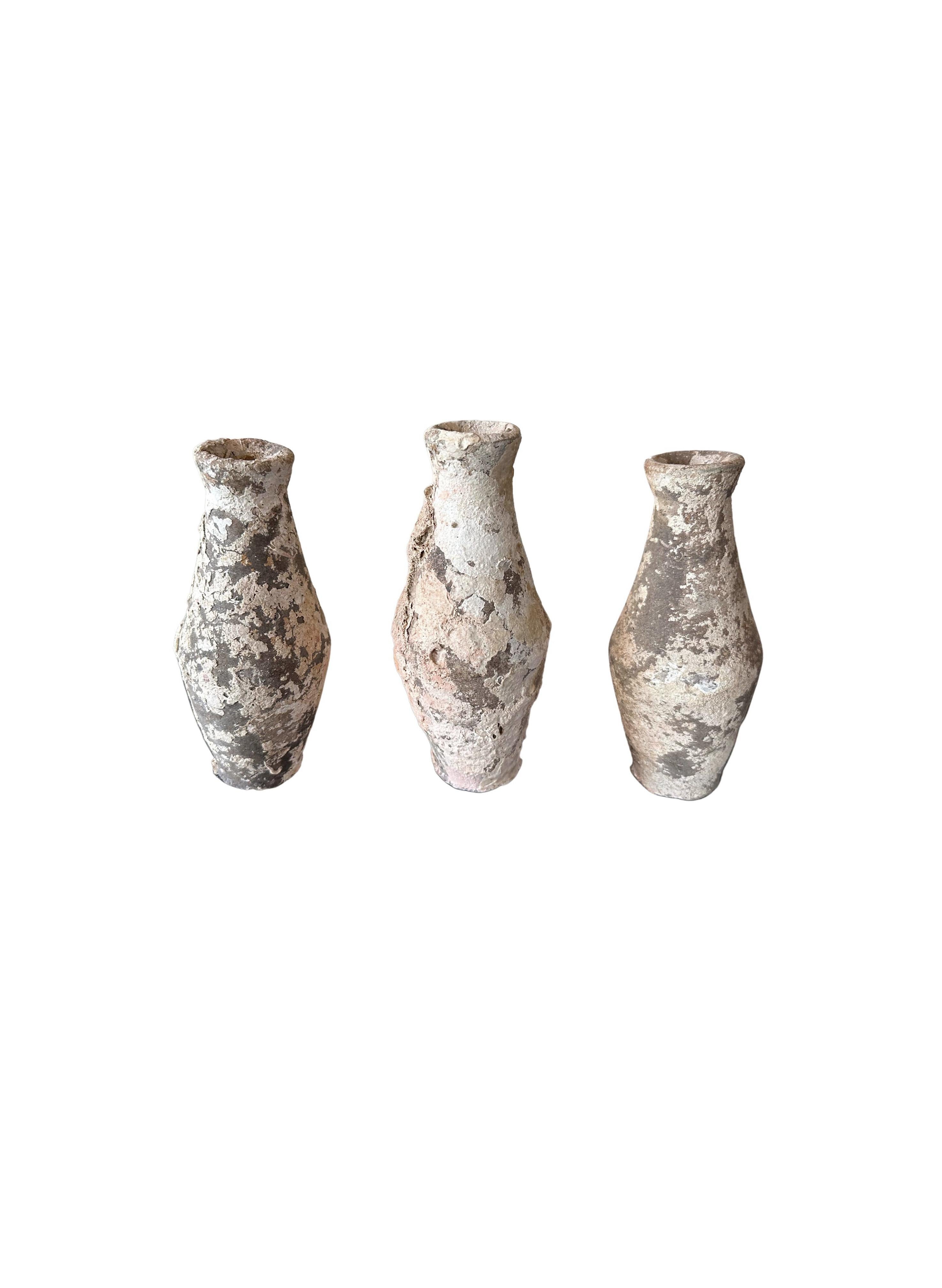 Indonesian Set of Shipwreck Bottles from Indonesia c. 1600 For Sale
