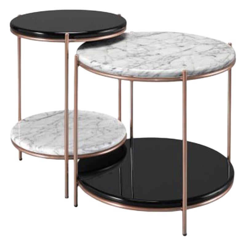 Ensemble de tables d'appoint:: table d'appoint ronde