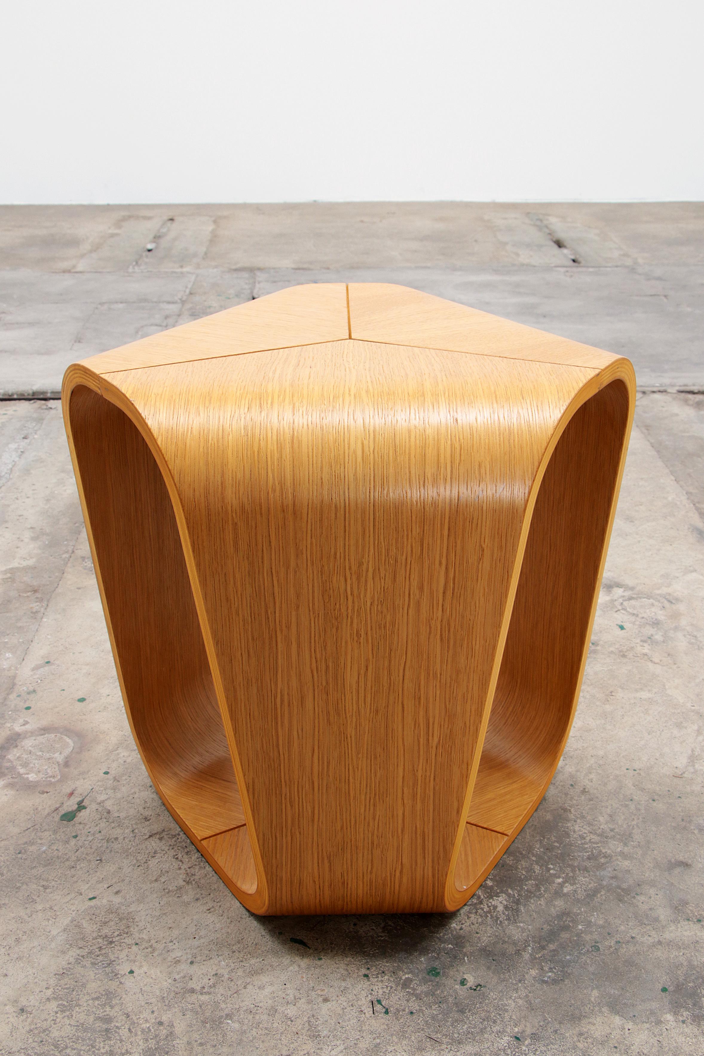 Plywood Set of side tables by Enrico Cesana by Busnelli, 1990 Italy.