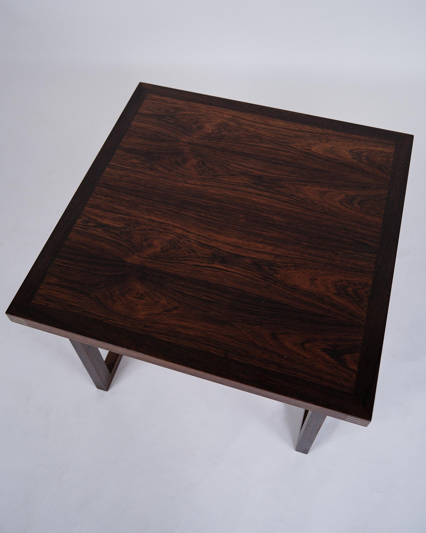 Ensemble de tables d'appoint en bois de rose par Rud Thygesen pour Heltborg Furniture dans les années 1960 Bon état - En vente à Lejre, DK