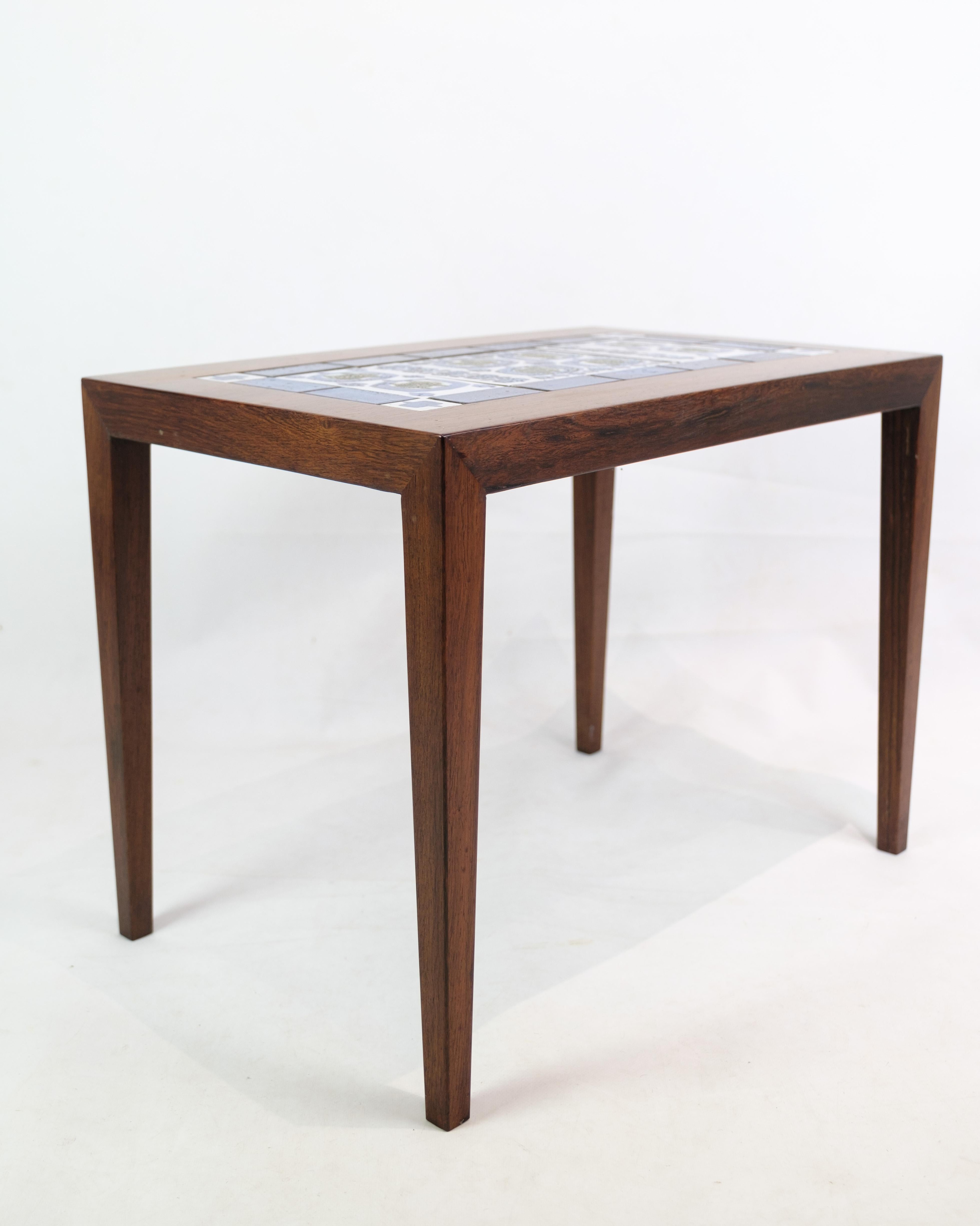 Set of Side Tables In Rosewood, Model 34A, Designed By Severin Hansen From 1960s In Good Condition For Sale In Lejre, DK