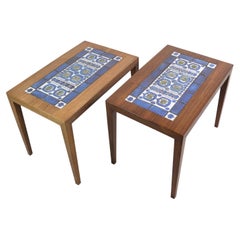 Retro Set of Side Tables In Rosewood, Model 34A, Designed By Severin Hansen From 1960s