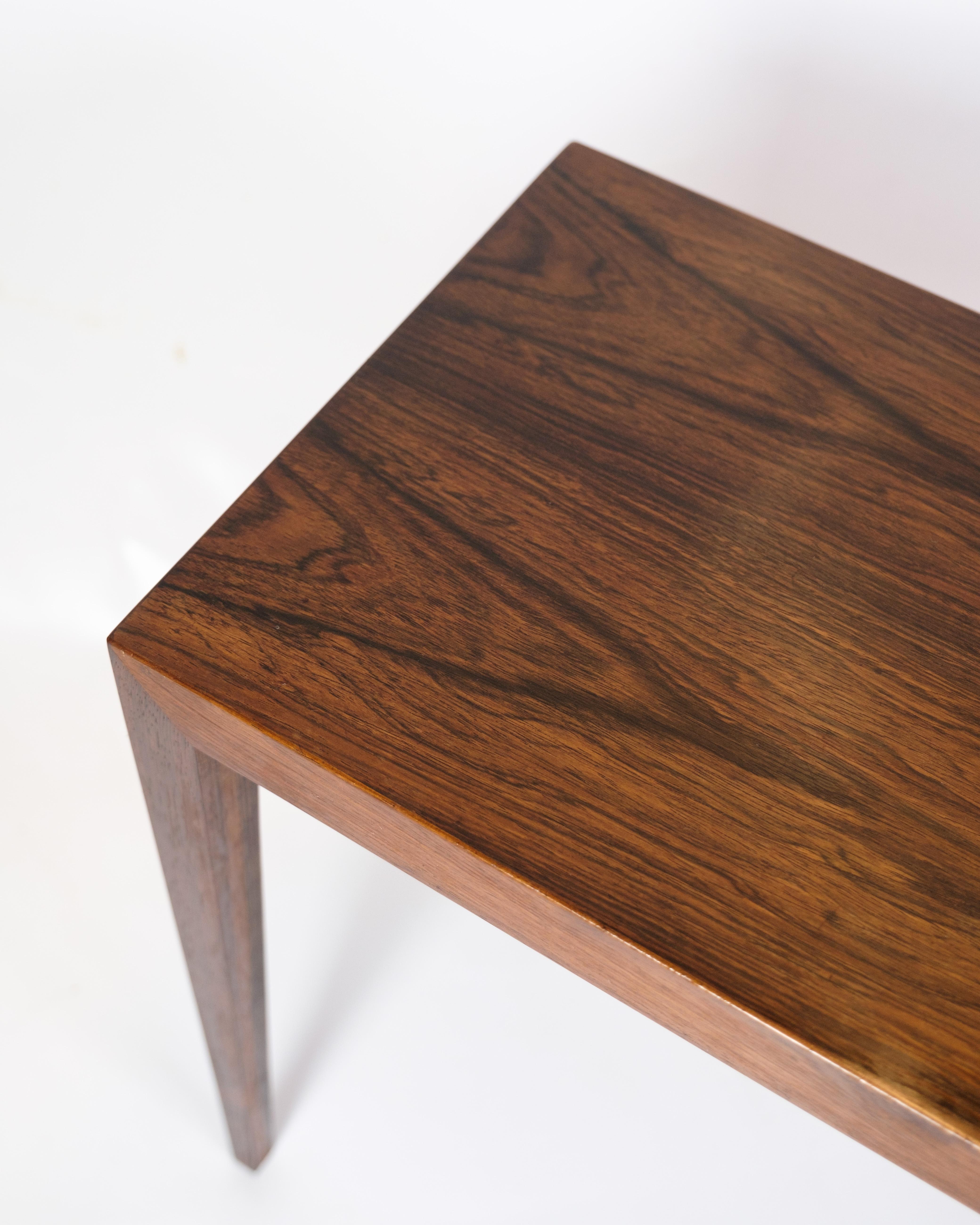 Mid-20th Century Set Of Side Tables Made In Rosewood By Severin Hansen From 1960s For Sale