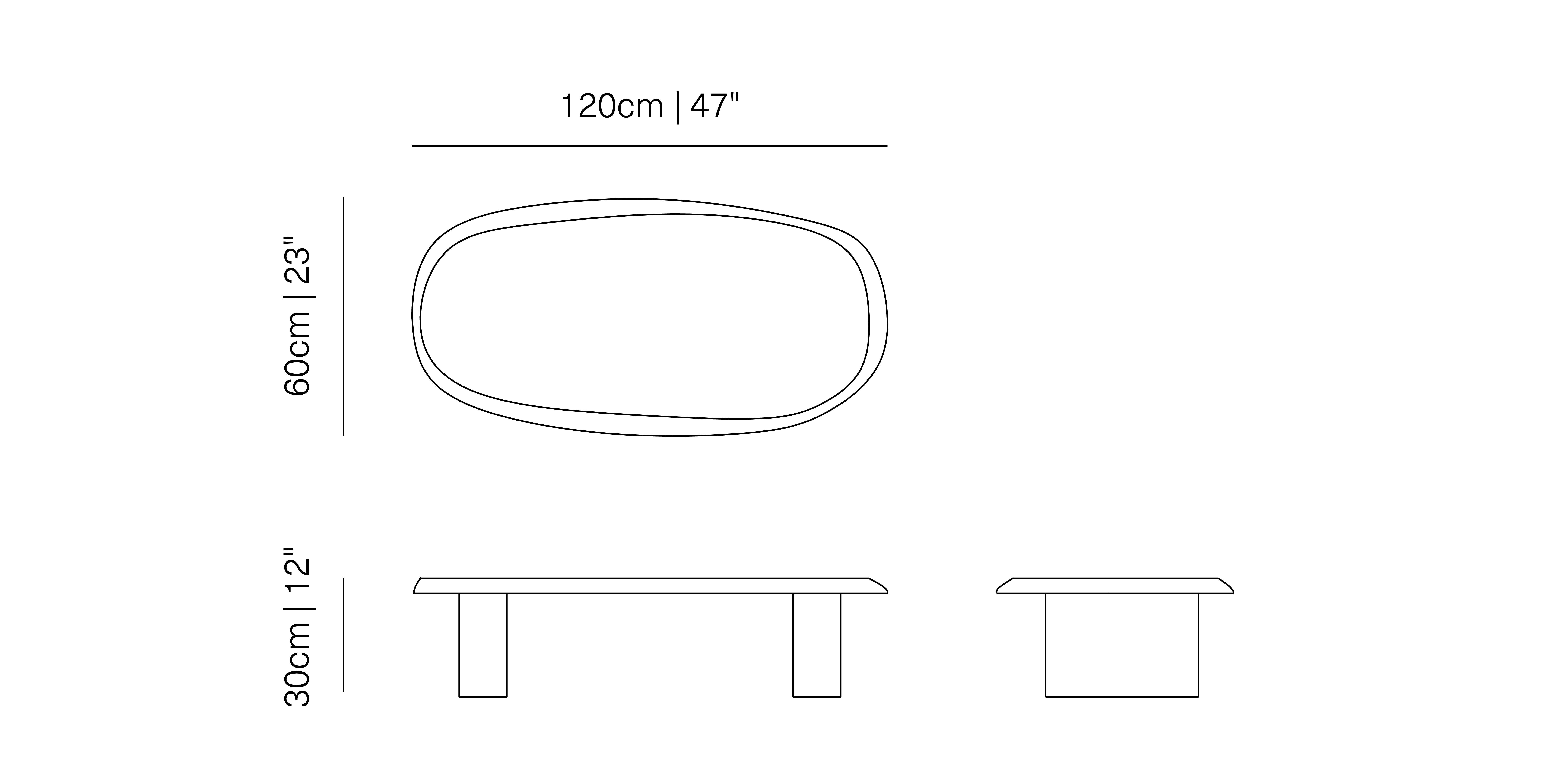 Set of Side Tables & Small Coffee Table Poplar Duna Collection by Joel Escalona 12