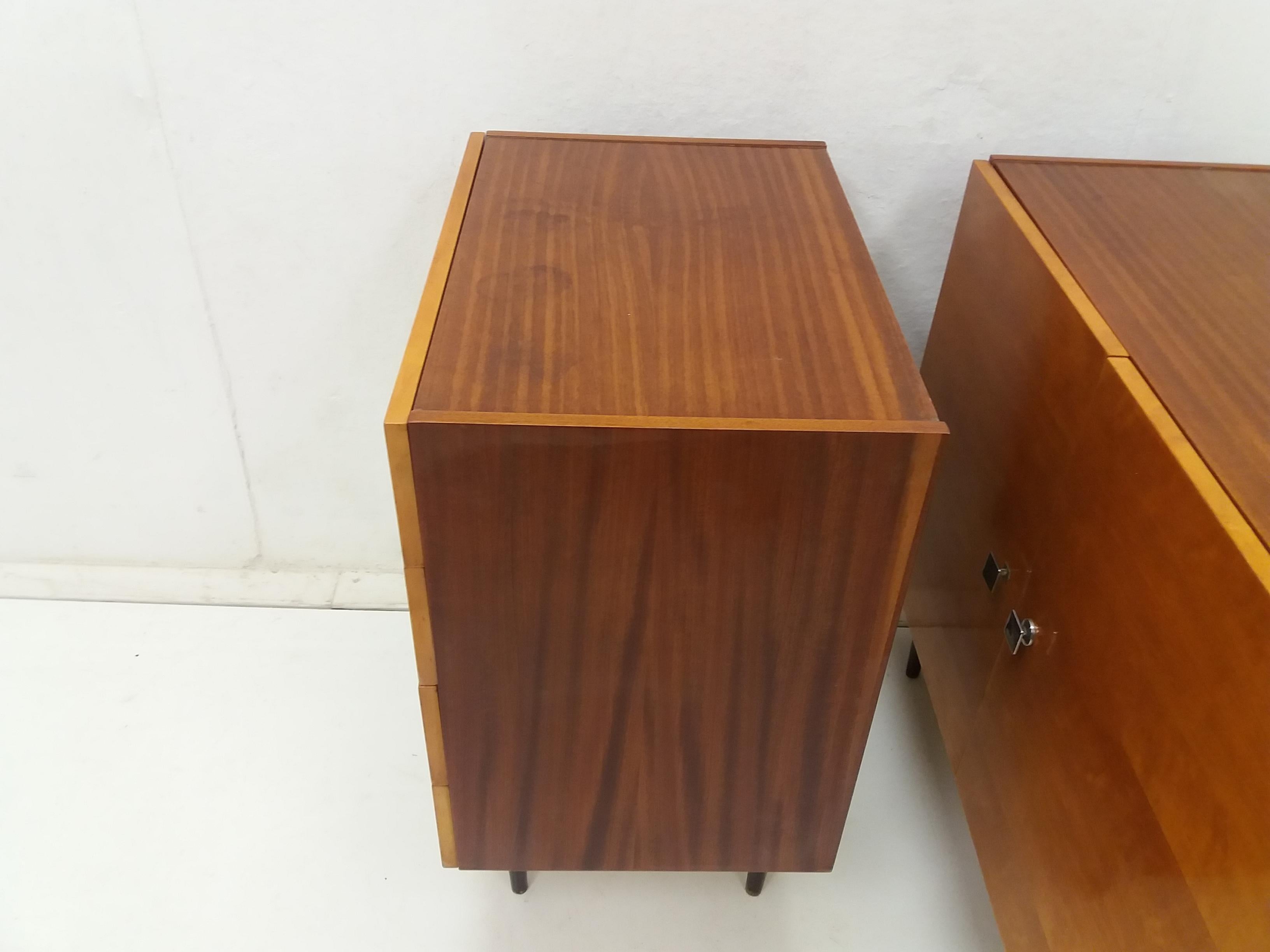 Set of Sideboard and Chest of Drawer Designed by František Mezulánik, 1960's For Sale 1