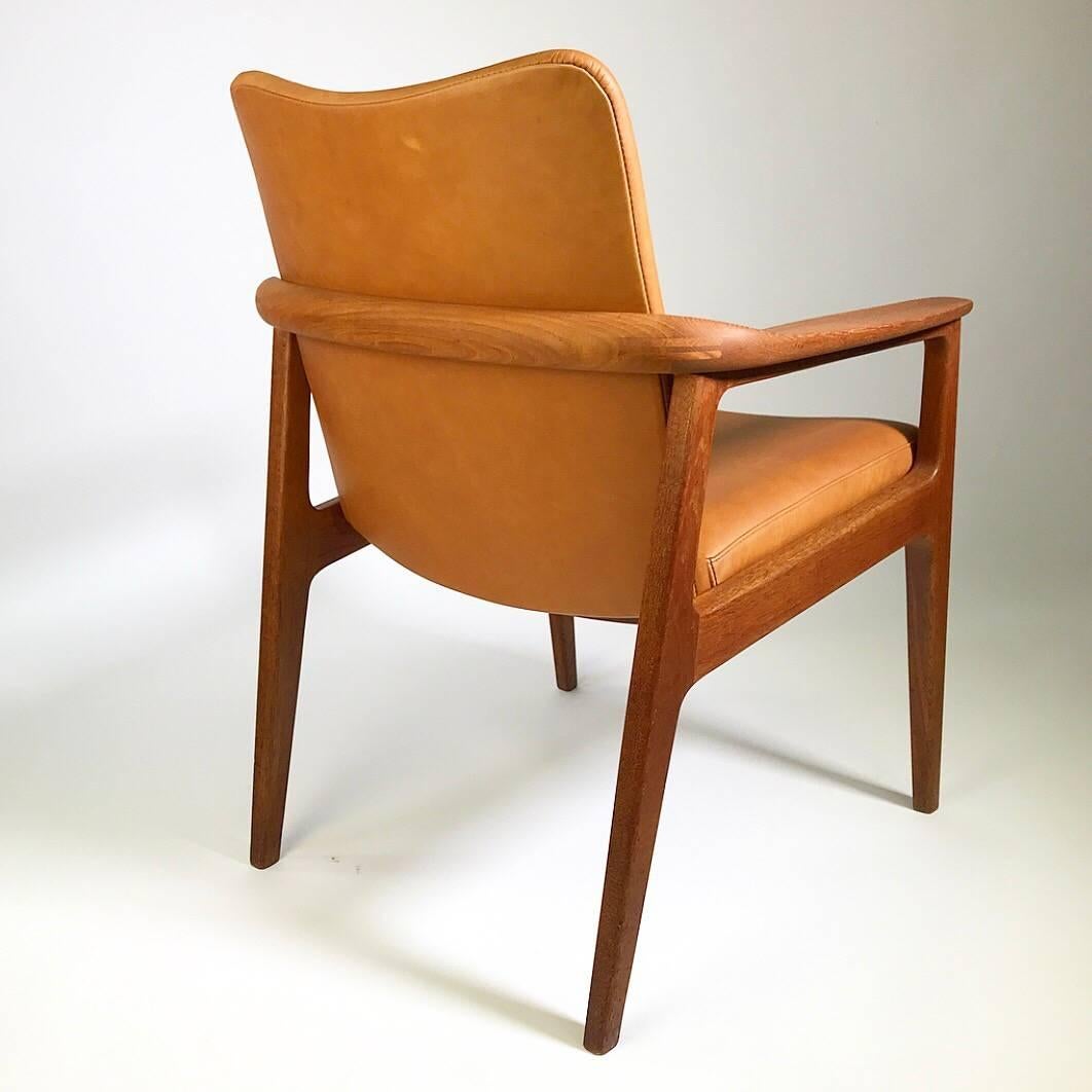 Scandinavian Modern Set of Sigvard Bernadotte Teak Armchairs for France and Son, Denmark, 1950s