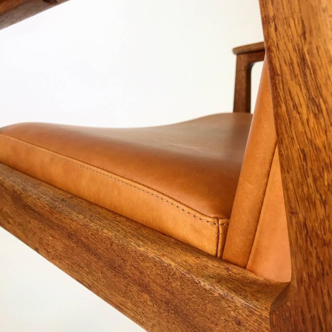 Set of Sigvard Bernadotte Teak Armchairs for France and Son, Denmark, 1950s In Excellent Condition In Haderslev, DK