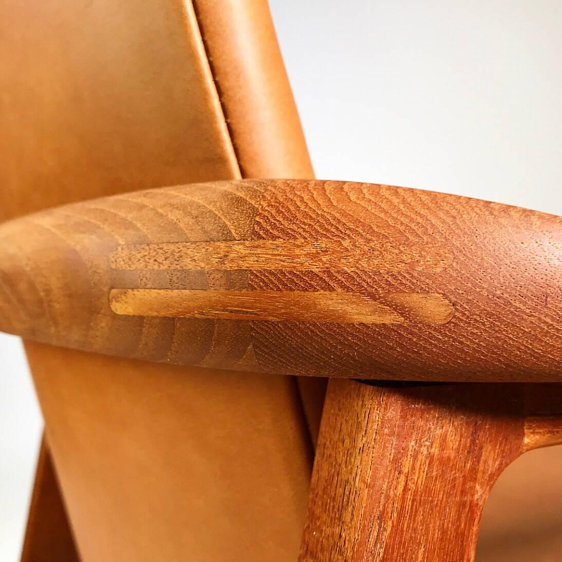 Set of Sigvard Bernadotte Teak Armchairs for France and Son, Denmark, 1950s 1