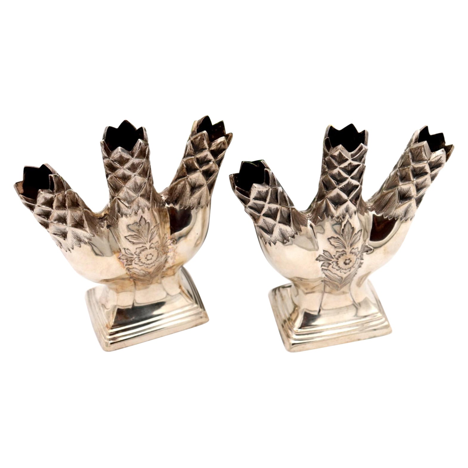 Set of silver jugs in the modernist style