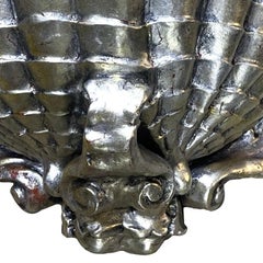 Set of Silver Leaf Plaster Sconces, Sold per Pair
