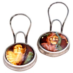 Set of silver place markers