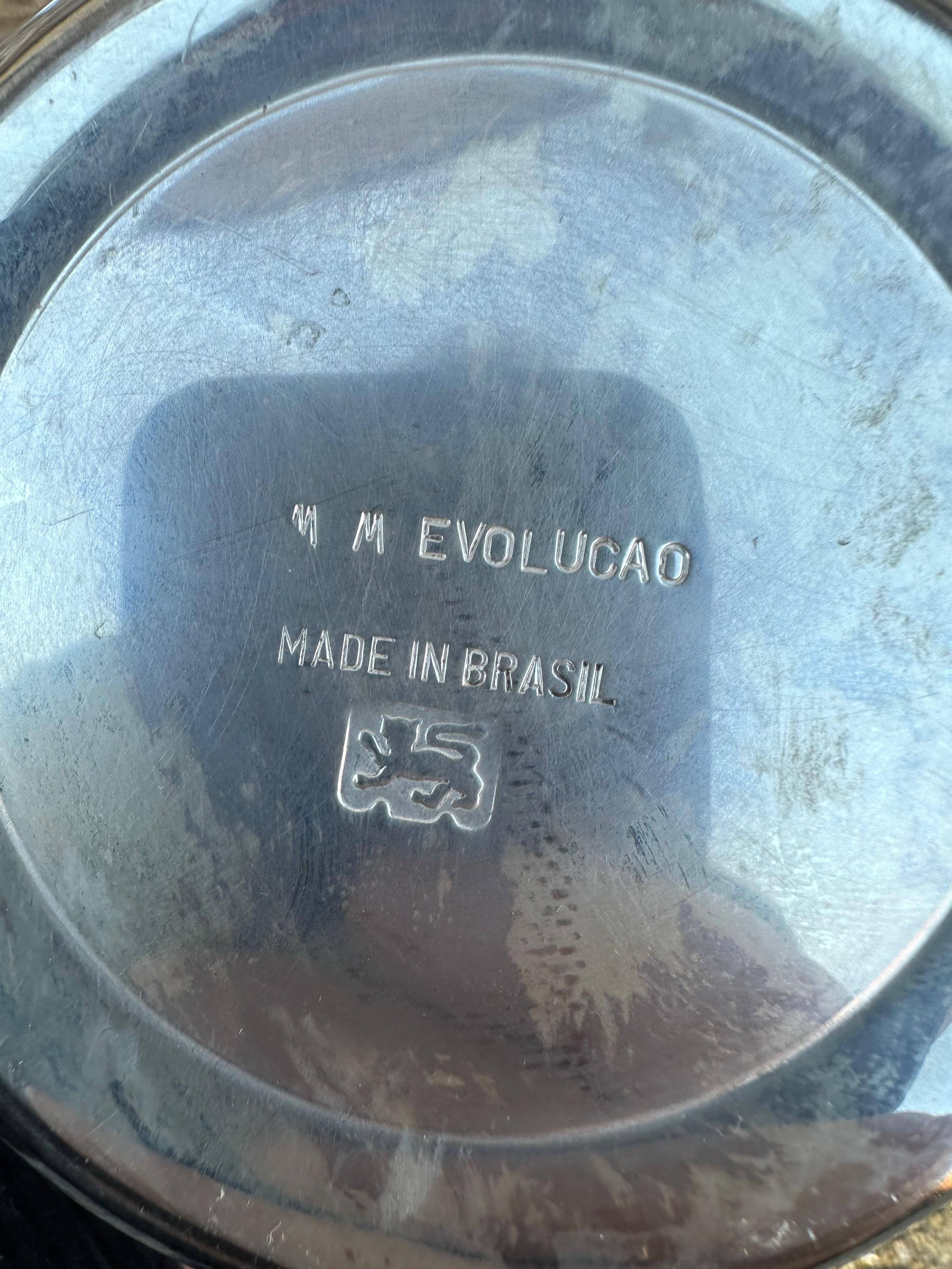 Set di vasi floreali placcati in argento di Evolucao, Brasile in vendita 3