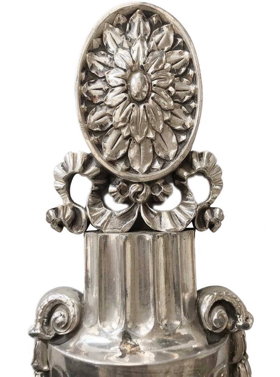 Silver Plate Set of Silver-Plated Sconces, Sold in Pairs For Sale