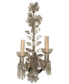 Set of Silver Plated Sconces, Sold Per Pair