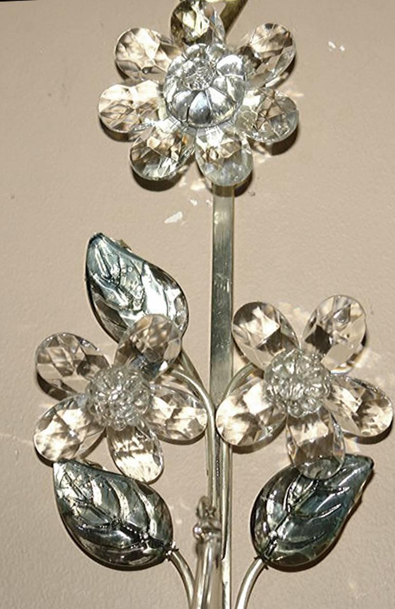 French Set of Silver Plated Sconces, Sold Per Pair For Sale