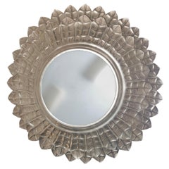Set of Silver Plated Sunburst Light Fixtures, Sold Individually