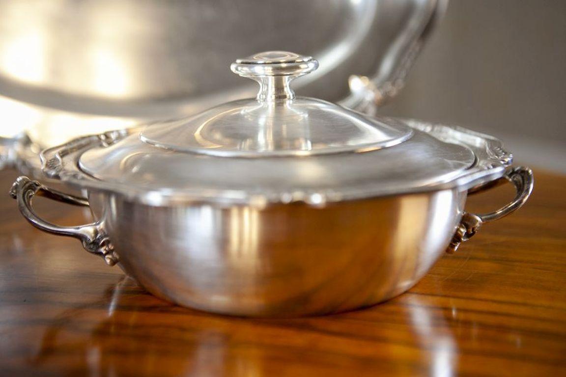 Set of Silver Plated Tableware SIVAR Hallmark From the Mid-20th Century For Sale 4