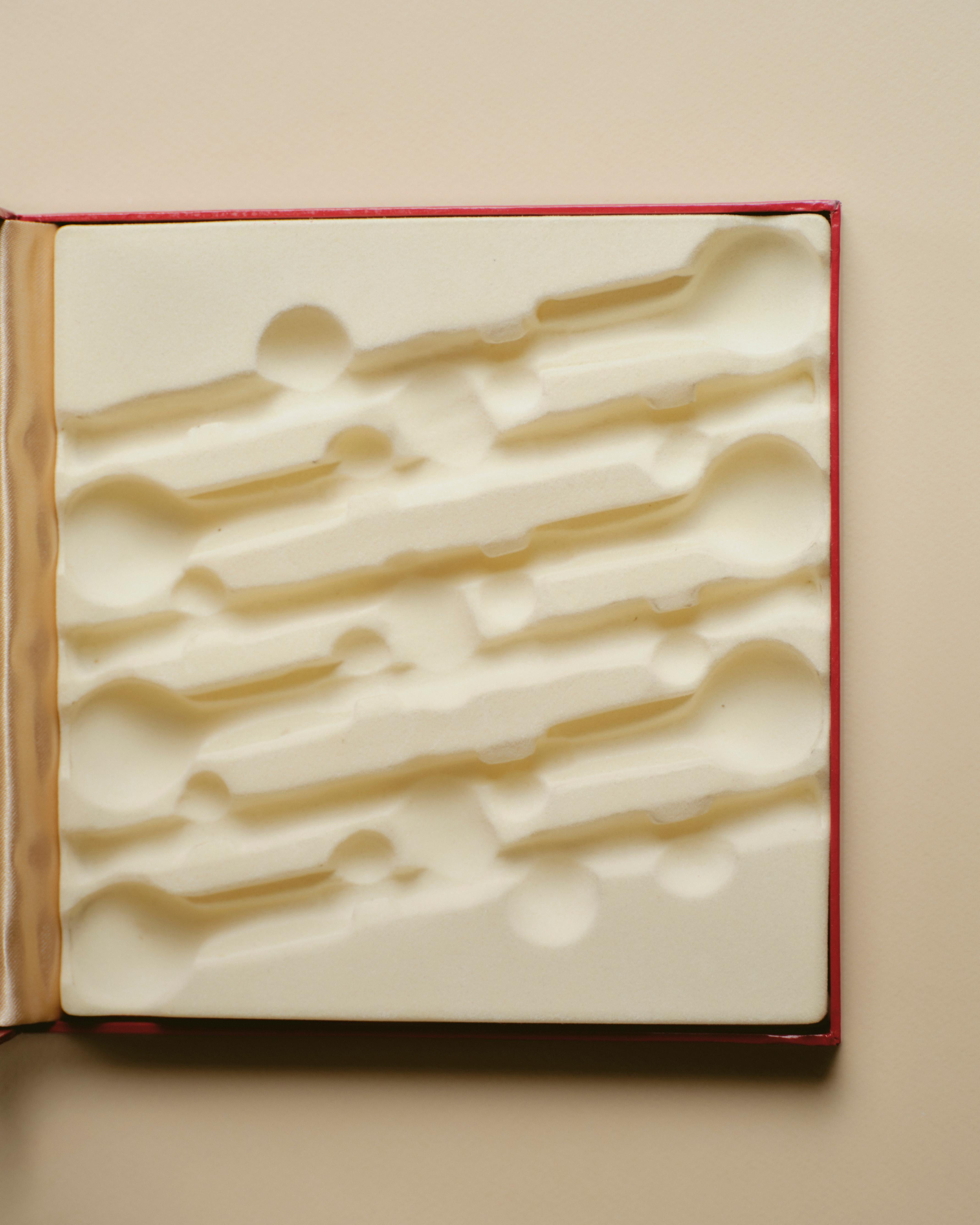 Satz versilberte Teelöffel, 1970er Jahre (Metall) im Angebot