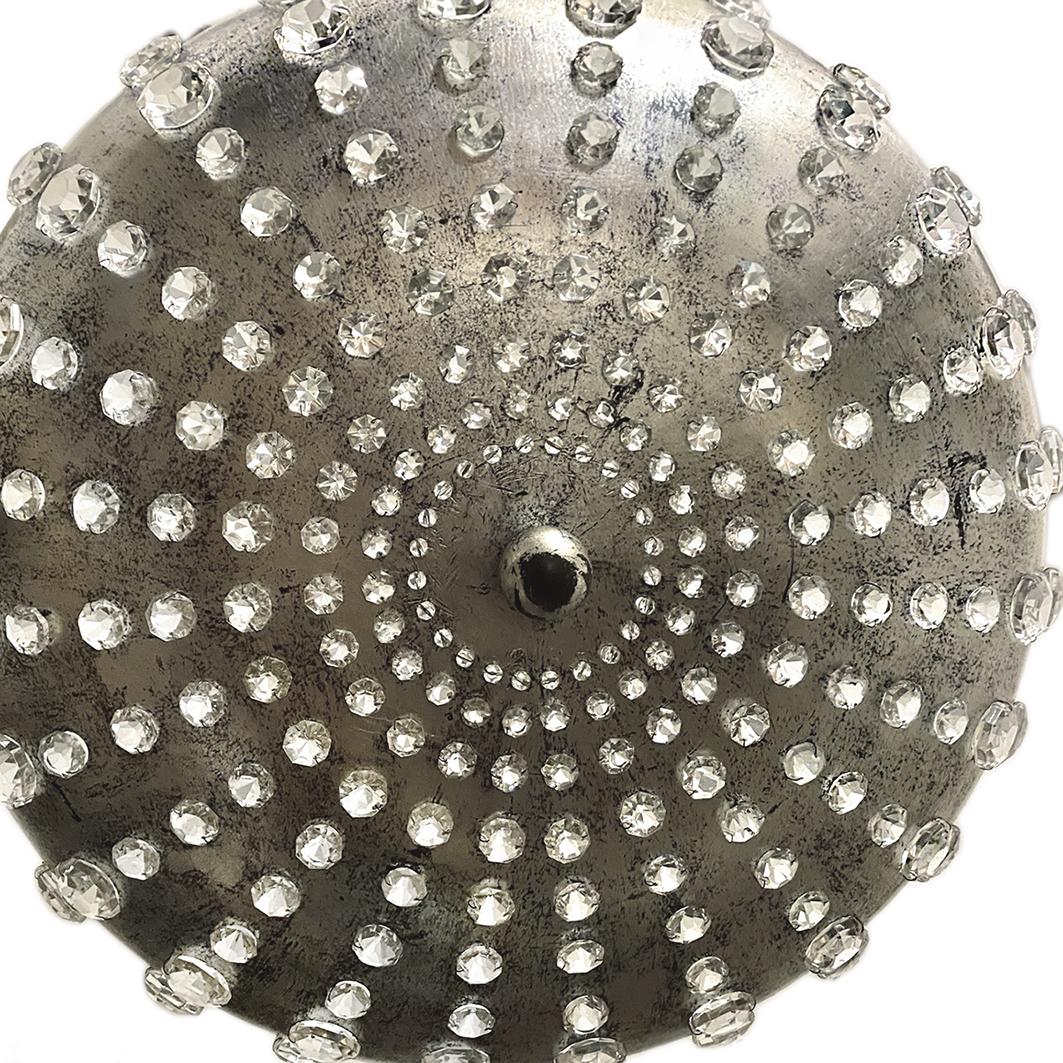 Foglia d’argento Set di inserti in argento con cristalli, venduti singolarmente in vendita