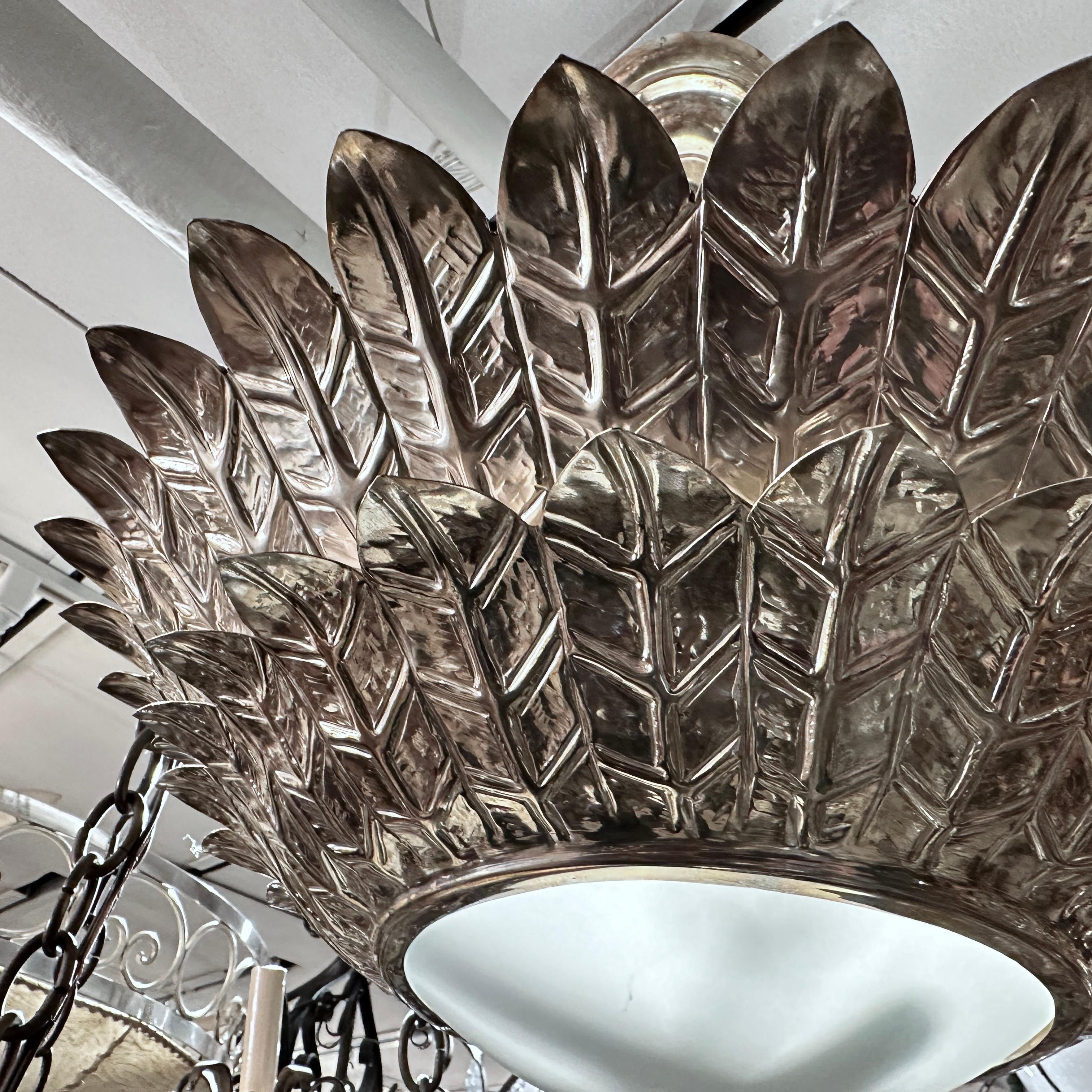 Set of Silver Sunburst Light Fixtures, Sold Individually In Good Condition For Sale In New York, NY
