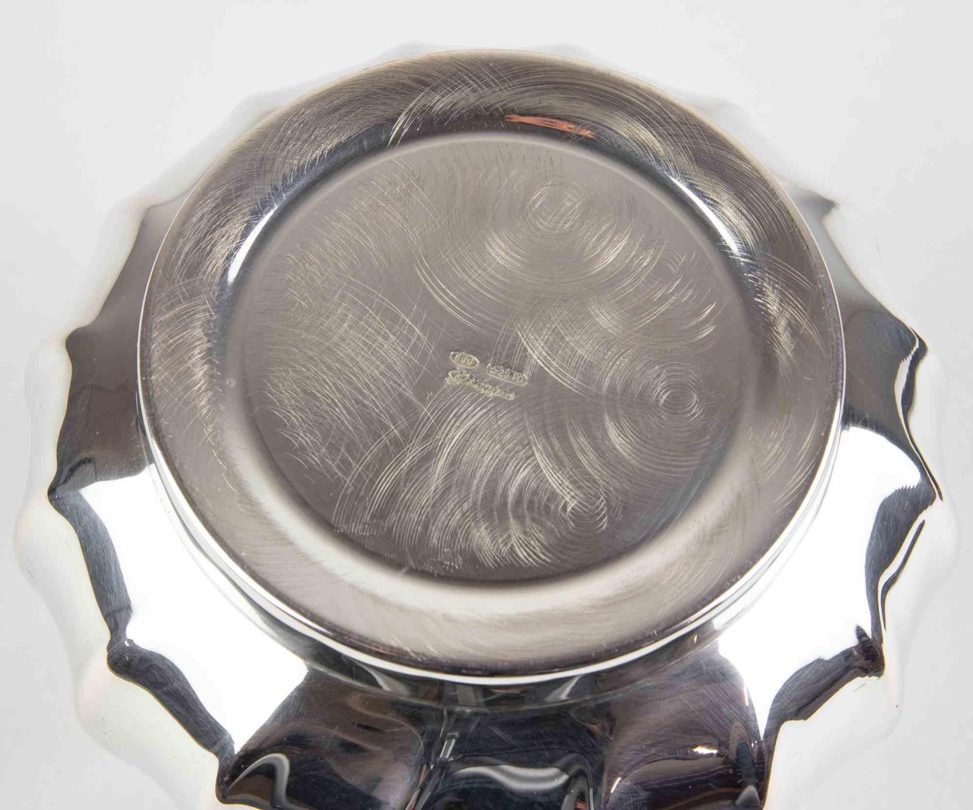 Set aus silberner Teekanne, Zuckerschale und Krug aus Silber von Argenterie Greggio, Italien, 1970er Jahre im Angebot 1