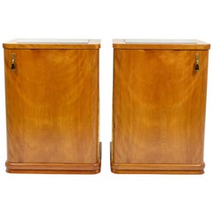 Set of Simple Antique Bedside Tables, 1920s