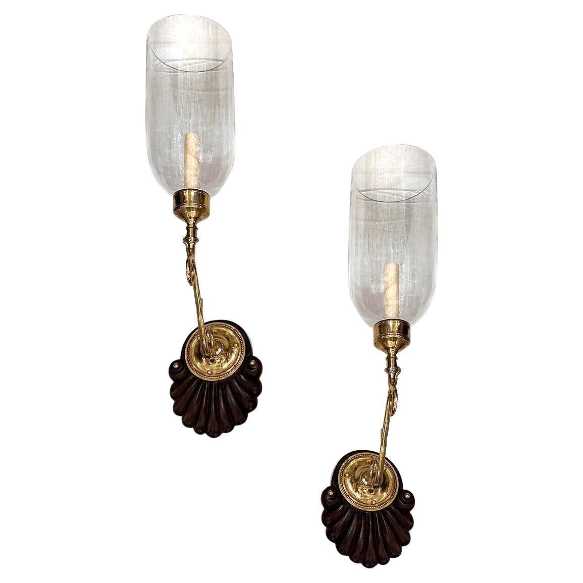 Set of Single Light Anglo-Indian Sconces, Sold in Pairs