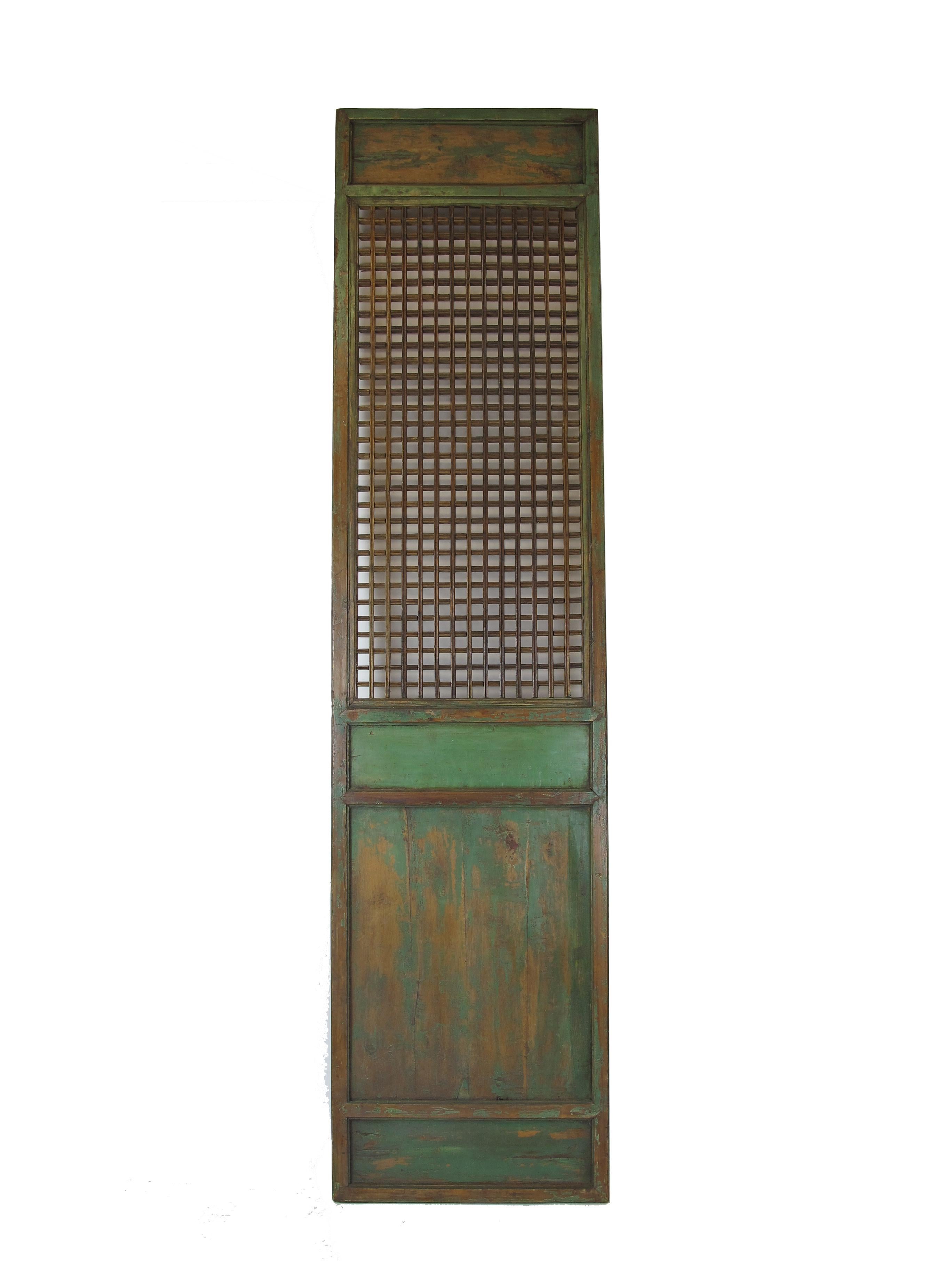 Measuring 28.5 in width and almost 10 feet tall each, this set of six lattice panels over 14 feet in width together can be a stunning room divider, wall art, or screen door to provide sweeping and masculine view in a large room with high ceiling in