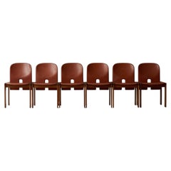 Ensemble de six chaises '121' par Tobia & Tobia Scarpa pour Cassina