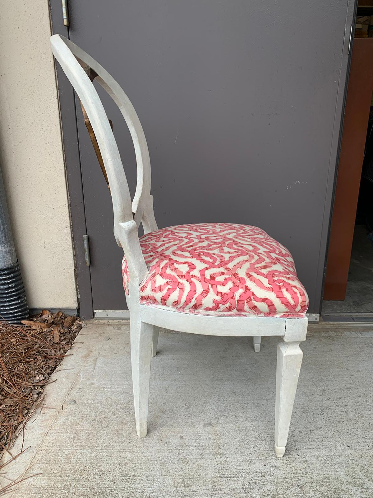 Set of Six 18th-19th Century Italian Painted Side Chairs, Custom Finish For Sale 2