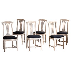 Set of six 18th Century Gustavian Chairs